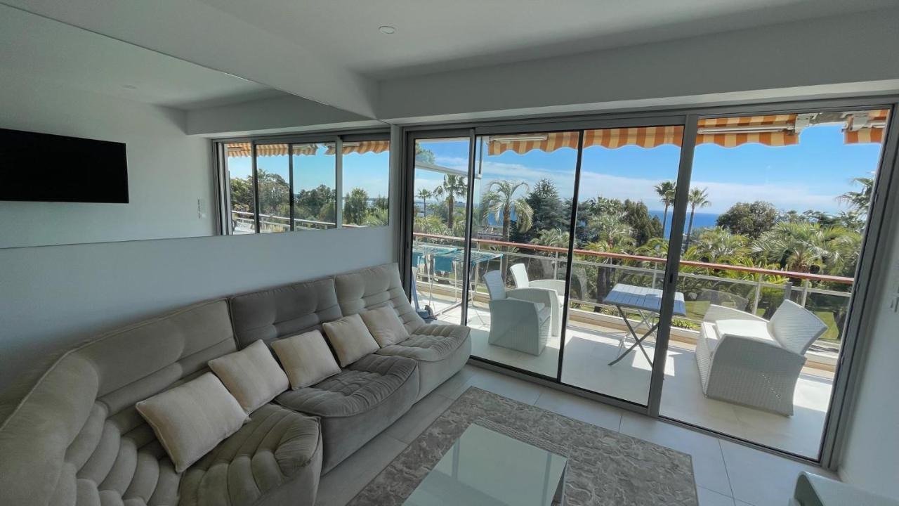 Appartement 2 Chambres Vue Mer Panoramique, Proche Croisette Cannes Vallauris Buitenkant foto